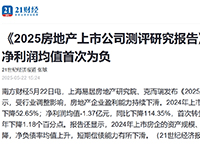 《2025房地产上市公司测评研究报告》：2024年上市房企净利润均值首次为负